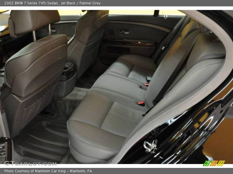 Jet Black / Flannel Grey 2002 BMW 7 Series 745i Sedan