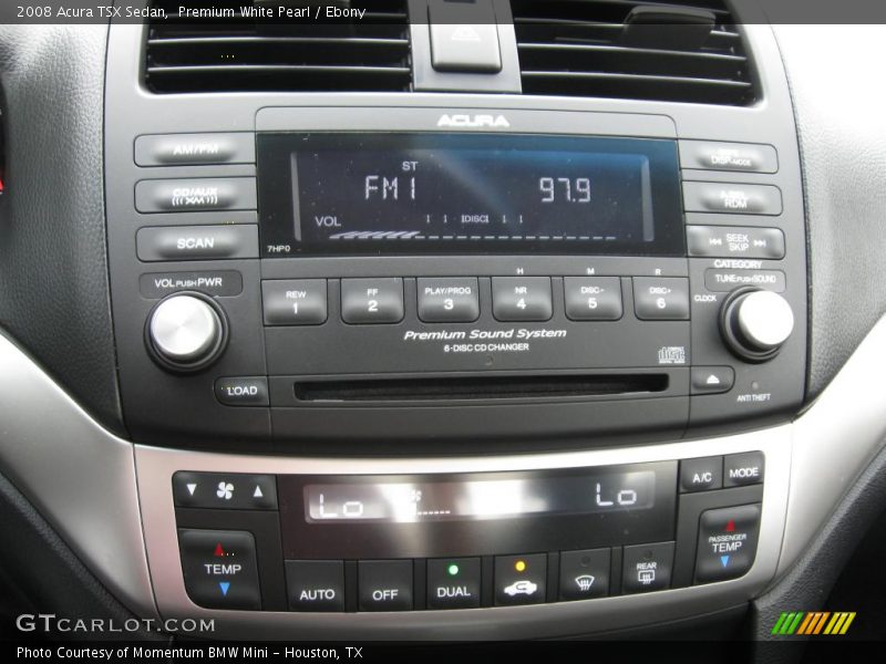 Premium White Pearl / Ebony 2008 Acura TSX Sedan