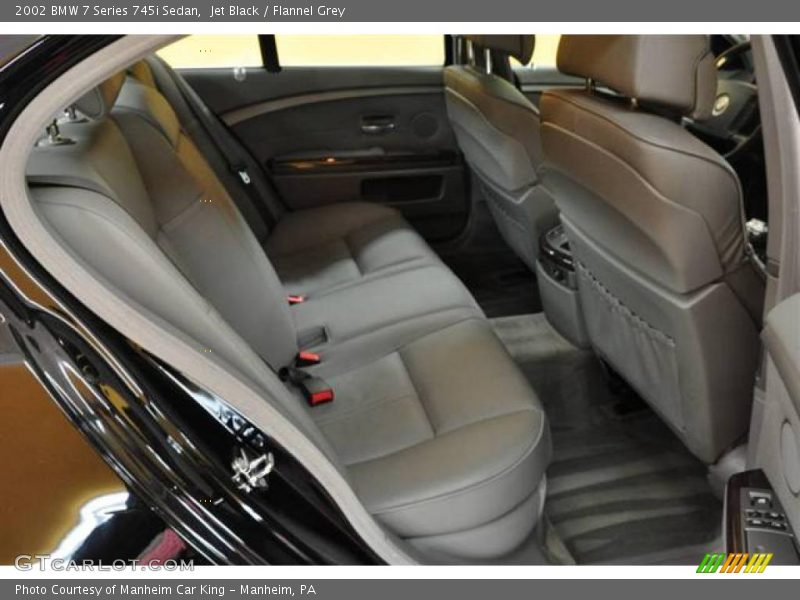 Jet Black / Flannel Grey 2002 BMW 7 Series 745i Sedan