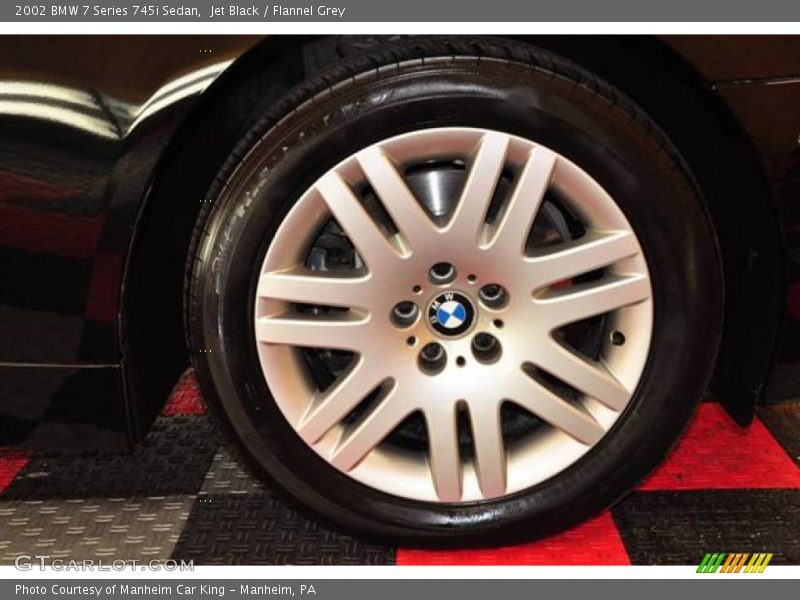 Jet Black / Flannel Grey 2002 BMW 7 Series 745i Sedan