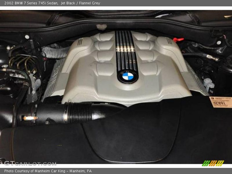 Jet Black / Flannel Grey 2002 BMW 7 Series 745i Sedan