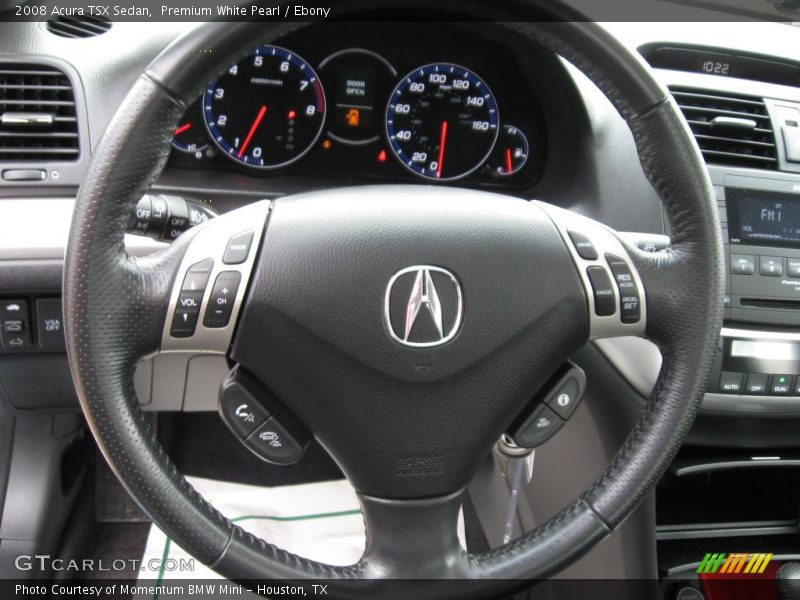 Premium White Pearl / Ebony 2008 Acura TSX Sedan