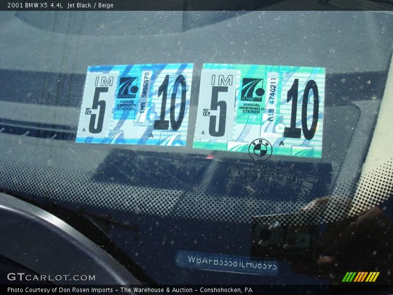 Jet Black / Beige 2001 BMW X5 4.4i
