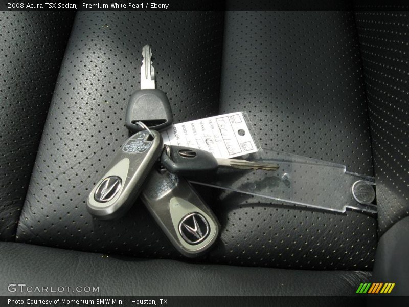 Premium White Pearl / Ebony 2008 Acura TSX Sedan