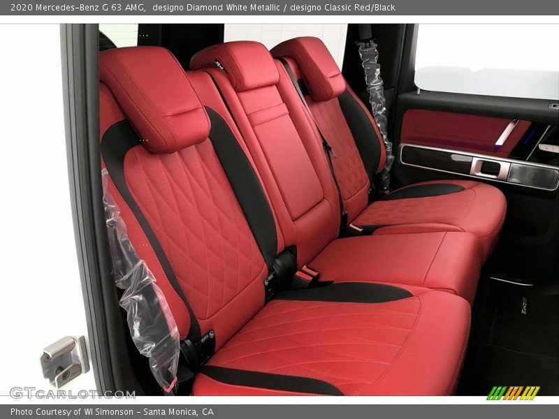 Rear Seat of 2020 G 63 AMG