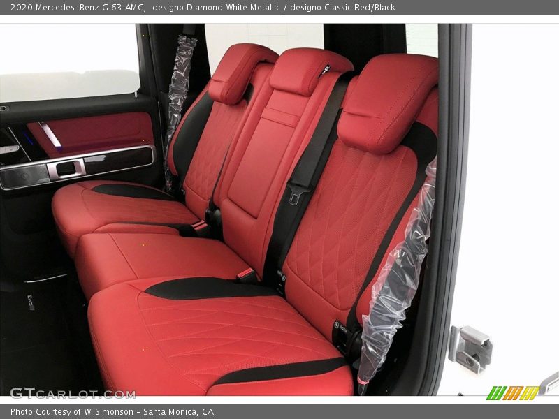 Rear Seat of 2020 G 63 AMG
