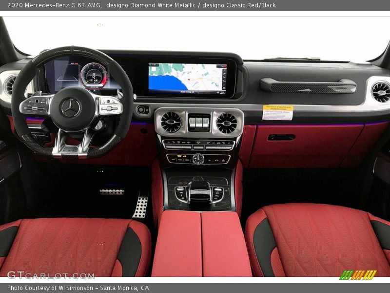 Dashboard of 2020 G 63 AMG