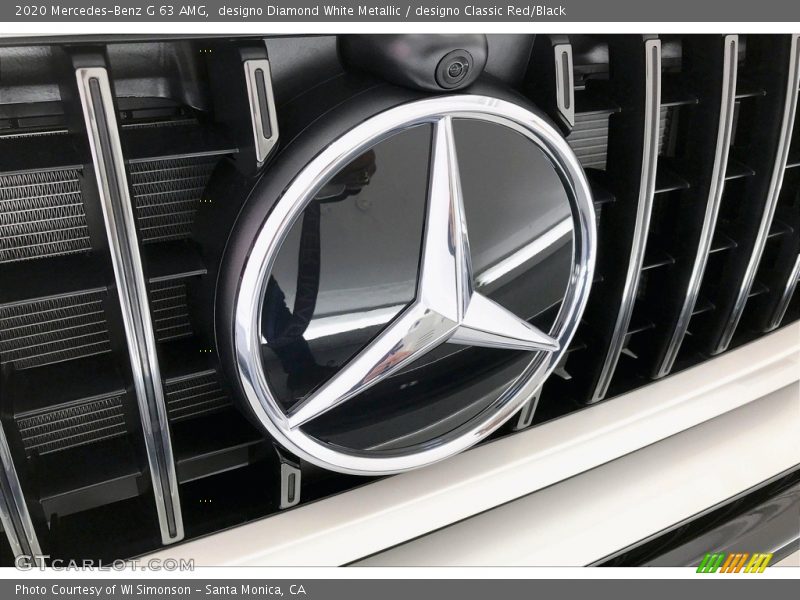 designo Diamond White Metallic / designo Classic Red/Black 2020 Mercedes-Benz G 63 AMG