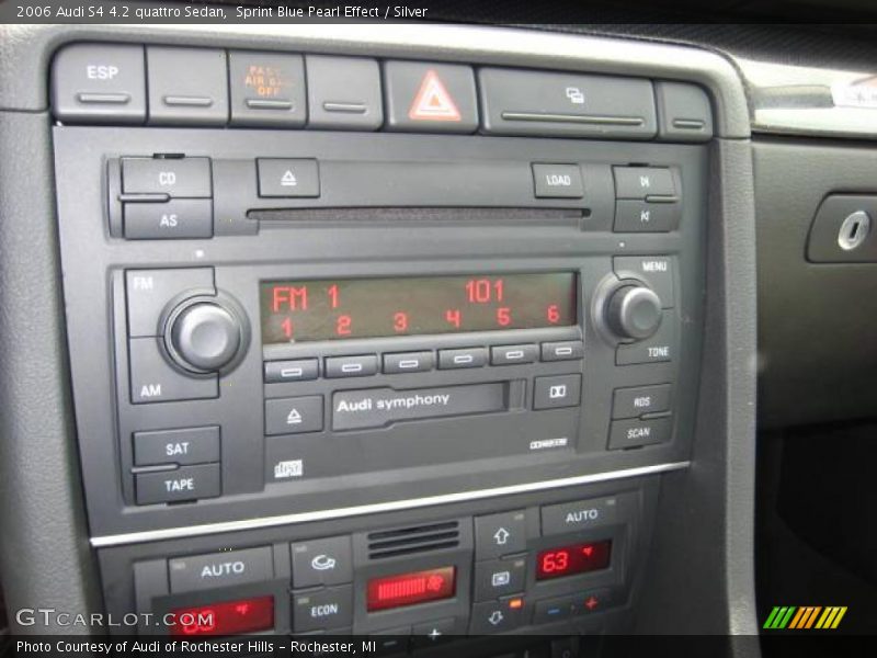 Sprint Blue Pearl Effect / Silver 2006 Audi S4 4.2 quattro Sedan