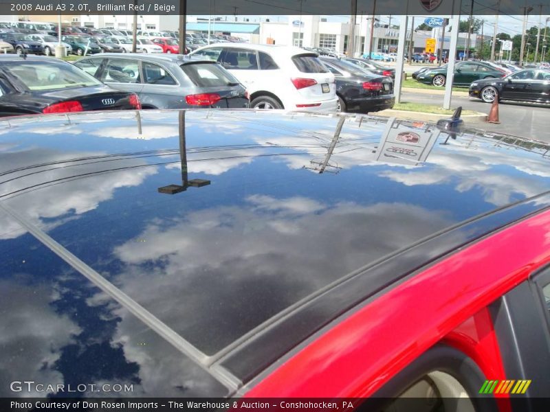 Brilliant Red / Beige 2008 Audi A3 2.0T
