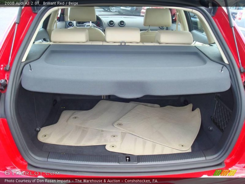 Brilliant Red / Beige 2008 Audi A3 2.0T