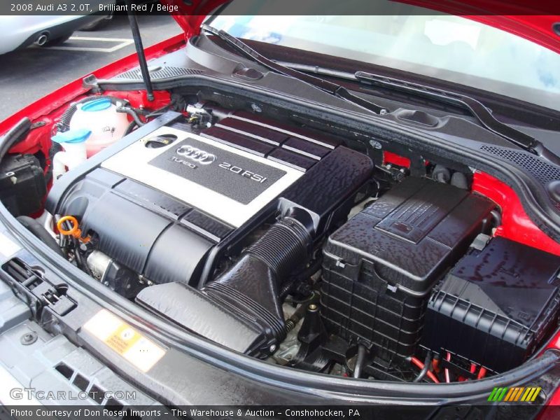 Brilliant Red / Beige 2008 Audi A3 2.0T