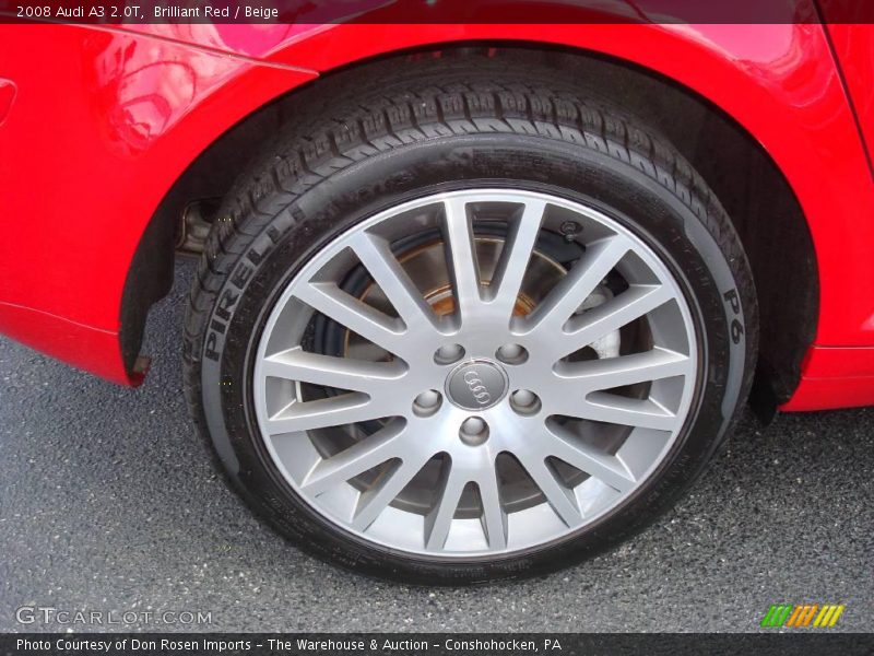 Brilliant Red / Beige 2008 Audi A3 2.0T