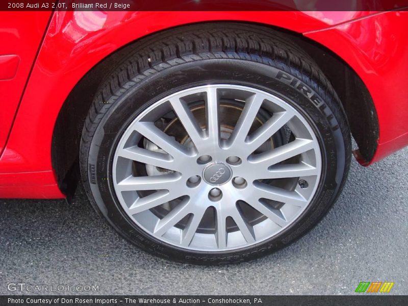 Brilliant Red / Beige 2008 Audi A3 2.0T