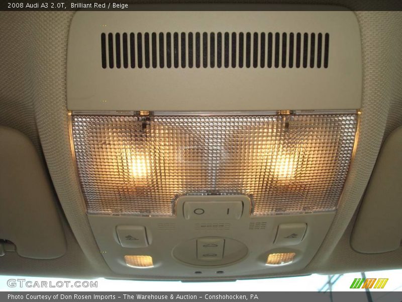 Brilliant Red / Beige 2008 Audi A3 2.0T