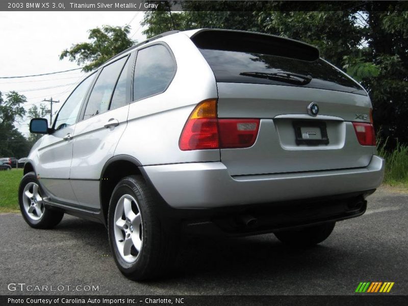 Titanium Silver Metallic / Gray 2003 BMW X5 3.0i