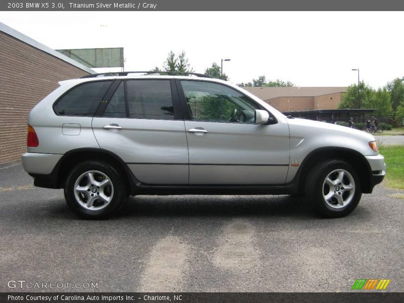 Titanium Silver Metallic / Gray 2003 BMW X5 3.0i