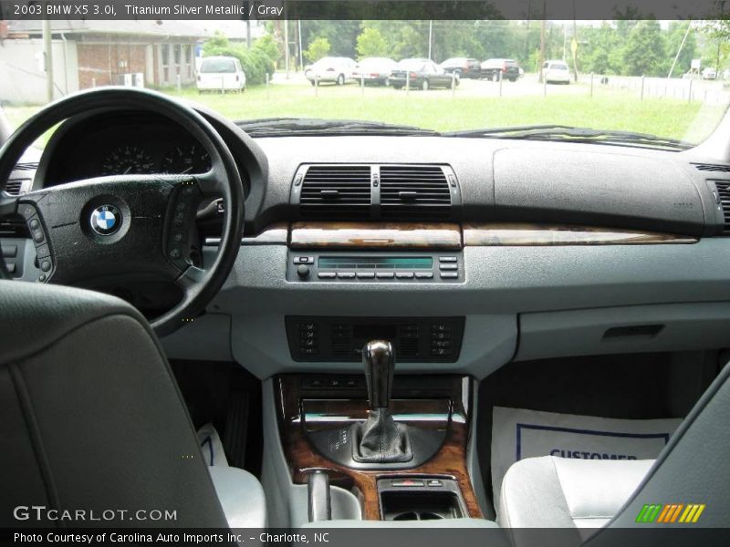 Titanium Silver Metallic / Gray 2003 BMW X5 3.0i
