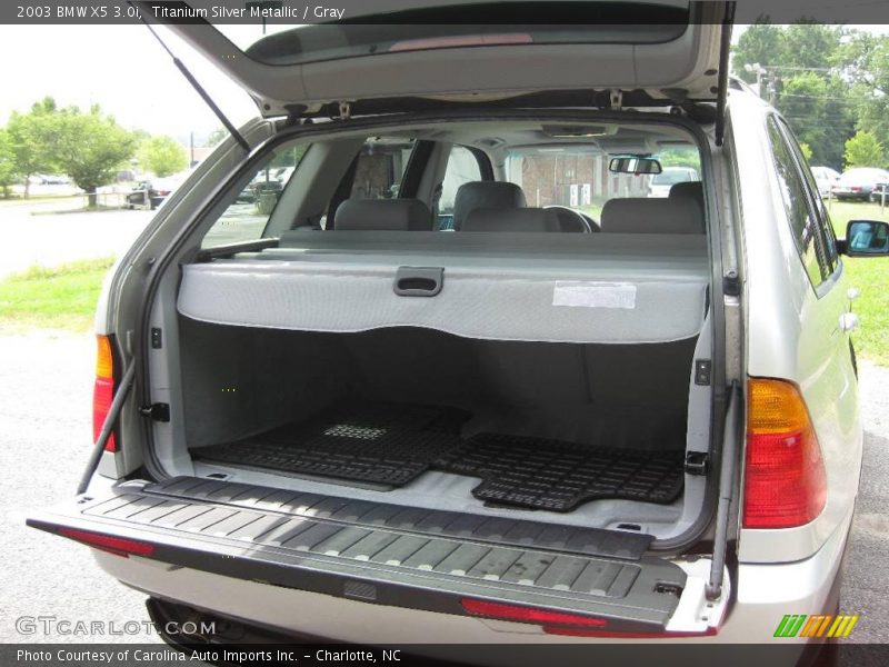 Titanium Silver Metallic / Gray 2003 BMW X5 3.0i