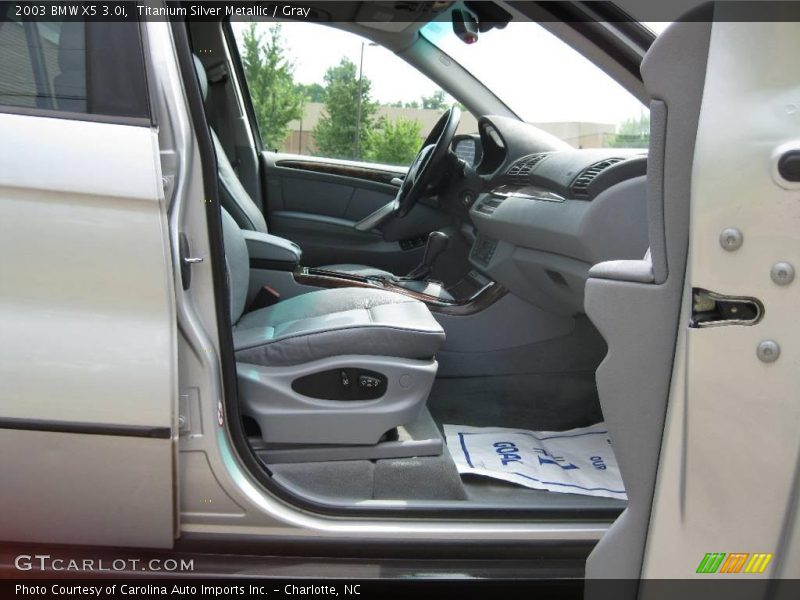 Titanium Silver Metallic / Gray 2003 BMW X5 3.0i