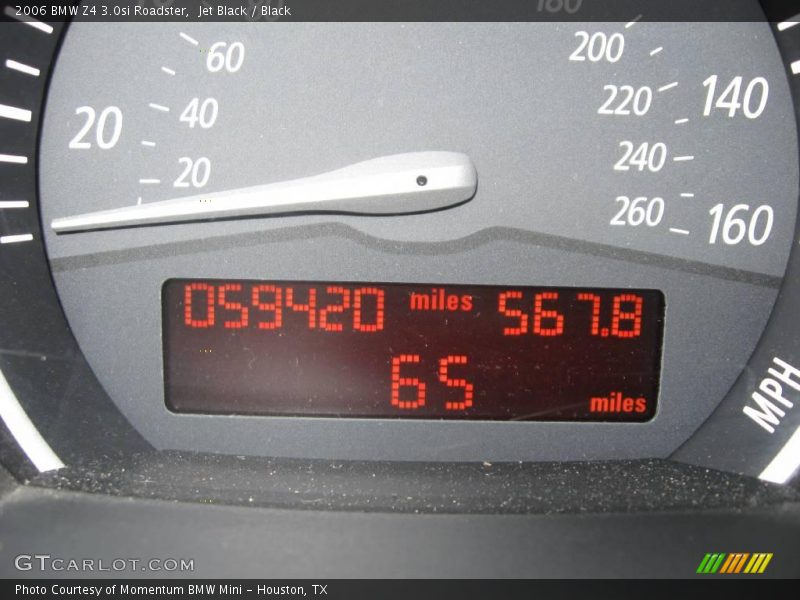Jet Black / Black 2006 BMW Z4 3.0si Roadster