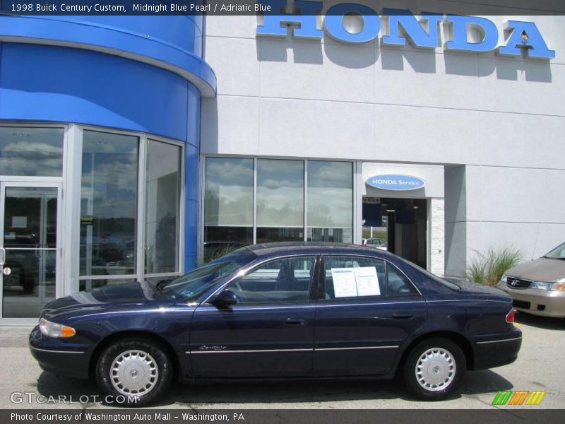 Midnight Blue Pearl / Adriatic Blue 1998 Buick Century Custom