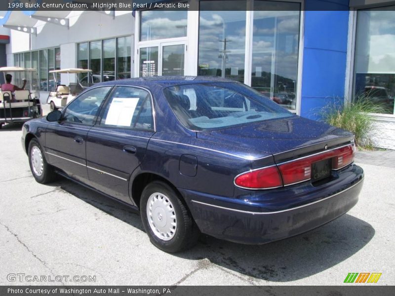Midnight Blue Pearl / Adriatic Blue 1998 Buick Century Custom