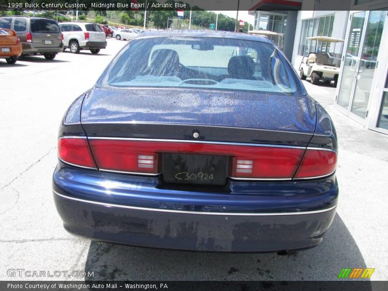 Midnight Blue Pearl / Adriatic Blue 1998 Buick Century Custom