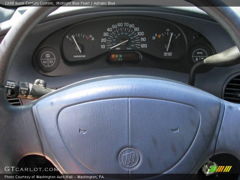 Midnight Blue Pearl / Adriatic Blue 1998 Buick Century Custom