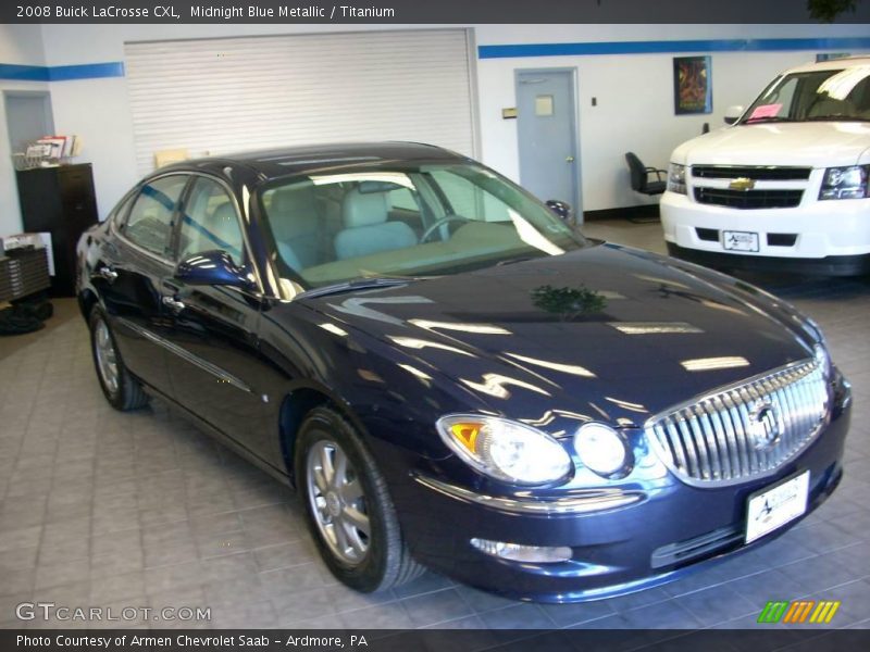 Midnight Blue Metallic / Titanium 2008 Buick LaCrosse CXL