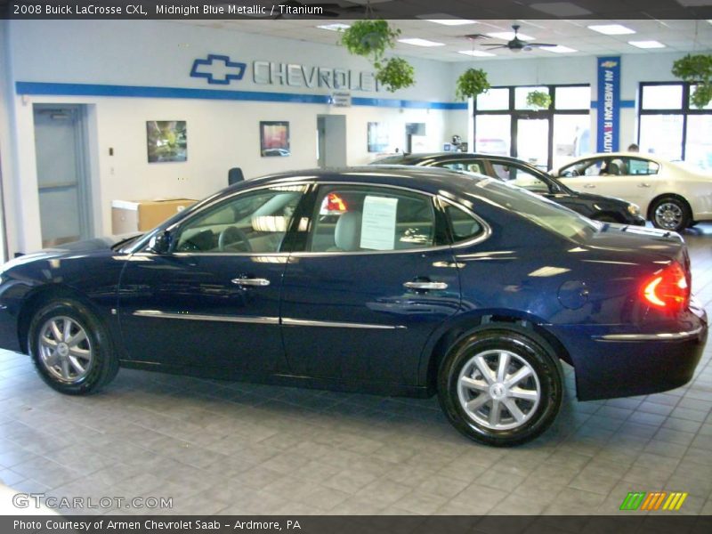 Midnight Blue Metallic / Titanium 2008 Buick LaCrosse CXL