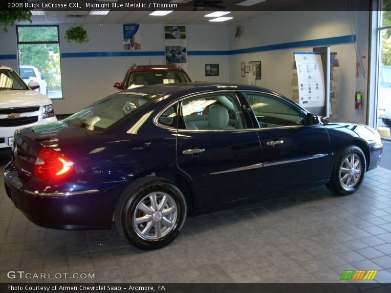 Midnight Blue Metallic / Titanium 2008 Buick LaCrosse CXL