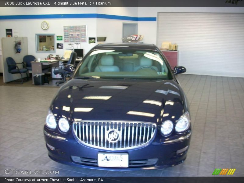 Midnight Blue Metallic / Titanium 2008 Buick LaCrosse CXL