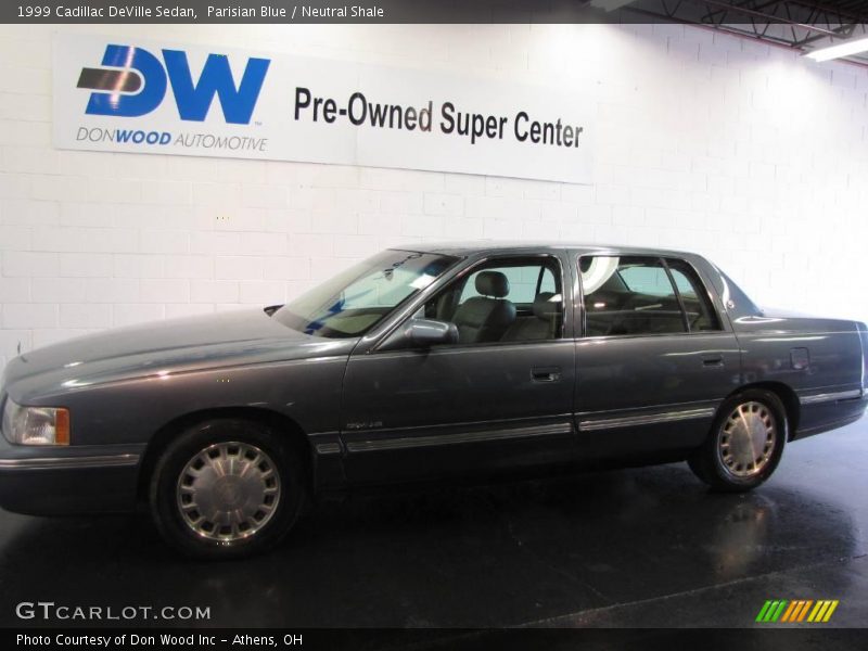 Parisian Blue / Neutral Shale 1999 Cadillac DeVille Sedan