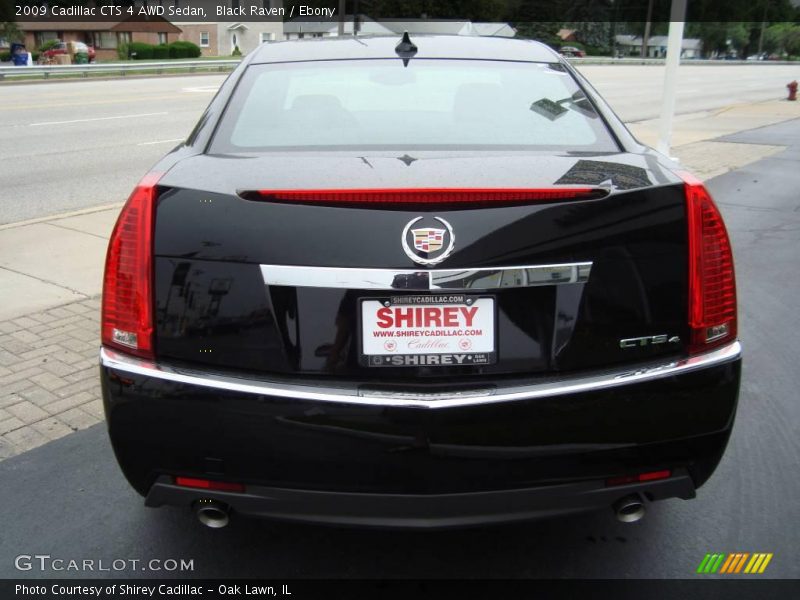 Black Raven / Ebony 2009 Cadillac CTS 4 AWD Sedan