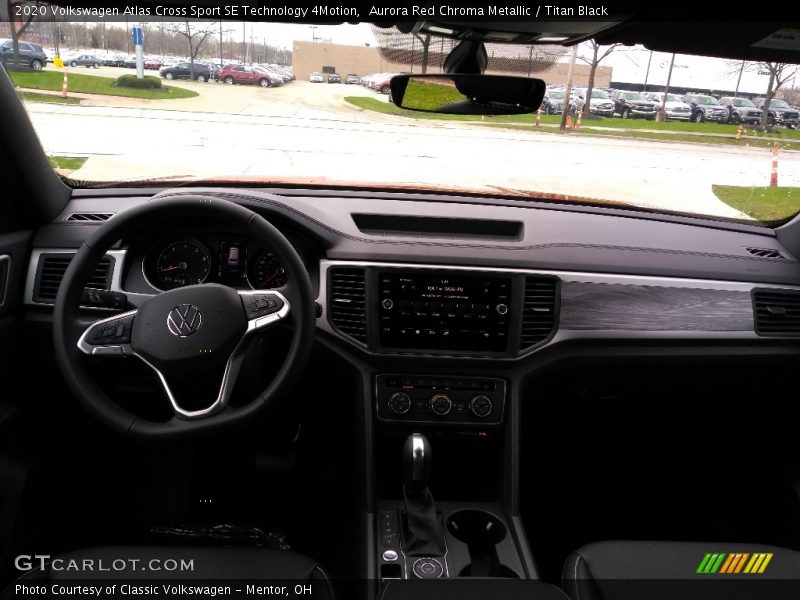 Aurora Red Chroma Metallic / Titan Black 2020 Volkswagen Atlas Cross Sport SE Technology 4Motion