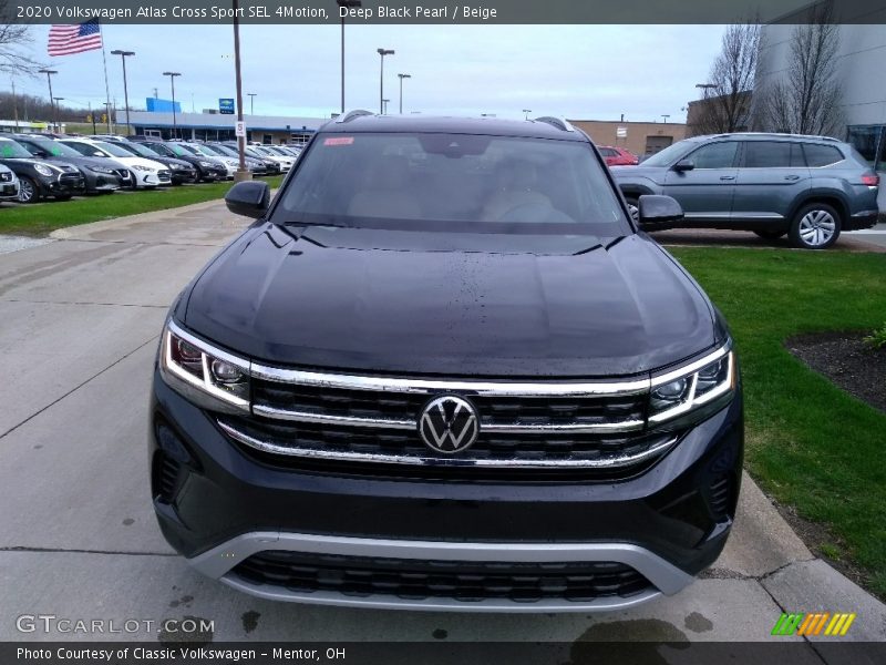 Deep Black Pearl / Beige 2020 Volkswagen Atlas Cross Sport SEL 4Motion