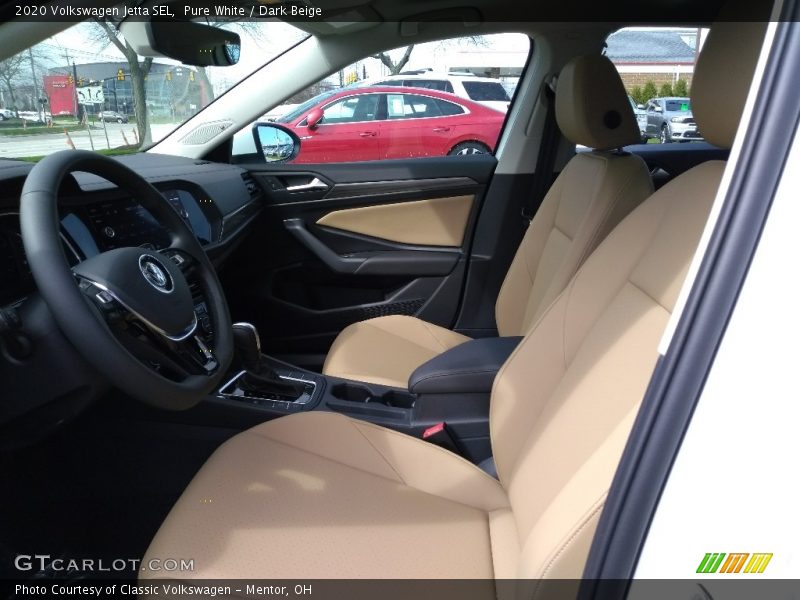 Front Seat of 2020 Jetta SEL