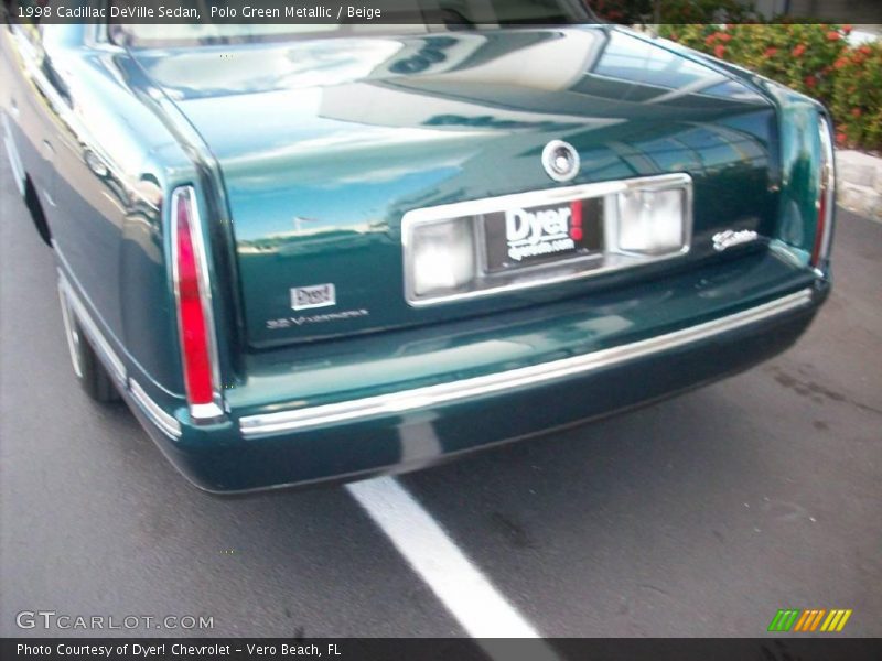 Polo Green Metallic / Beige 1998 Cadillac DeVille Sedan