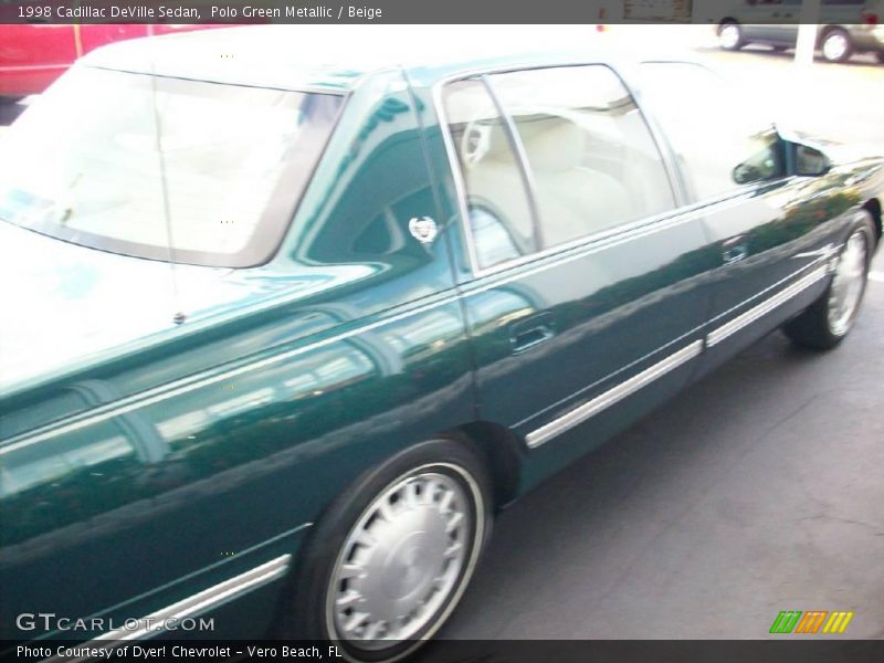 Polo Green Metallic / Beige 1998 Cadillac DeVille Sedan