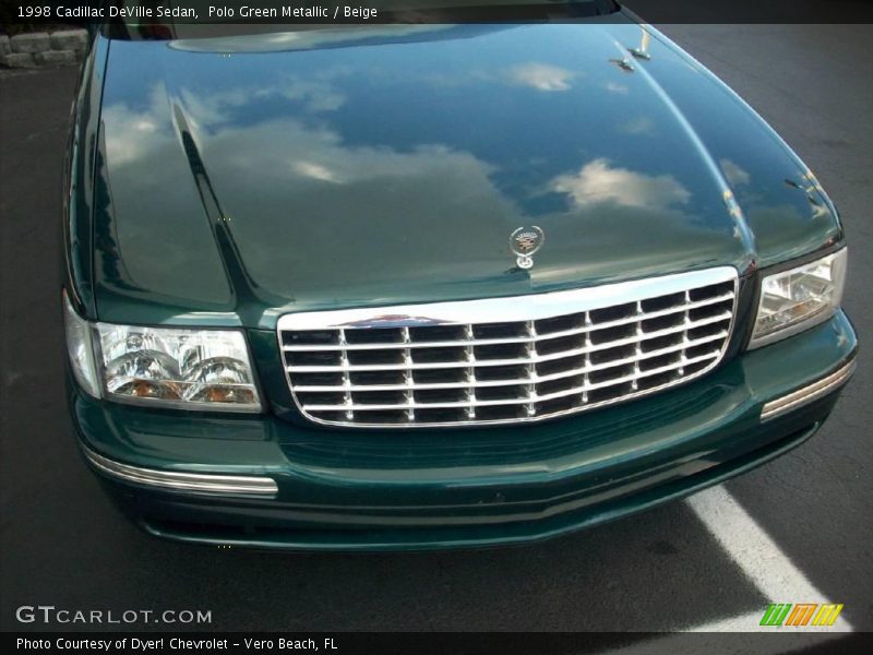 Polo Green Metallic / Beige 1998 Cadillac DeVille Sedan