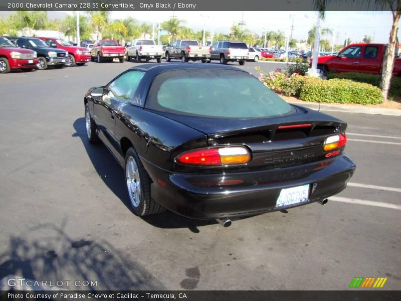 Onyx Black / Ebony 2000 Chevrolet Camaro Z28 SS Convertible
