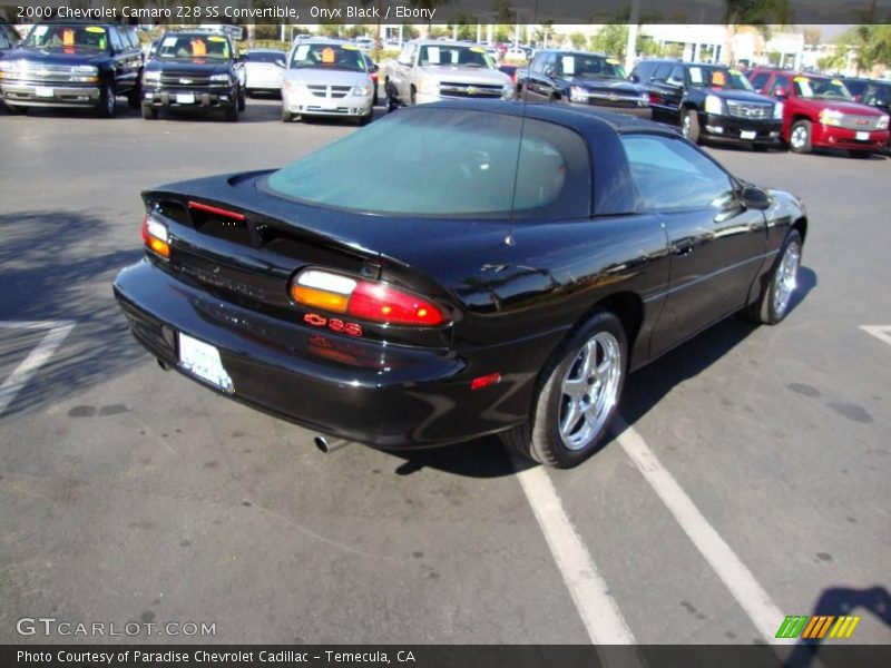 Onyx Black / Ebony 2000 Chevrolet Camaro Z28 SS Convertible