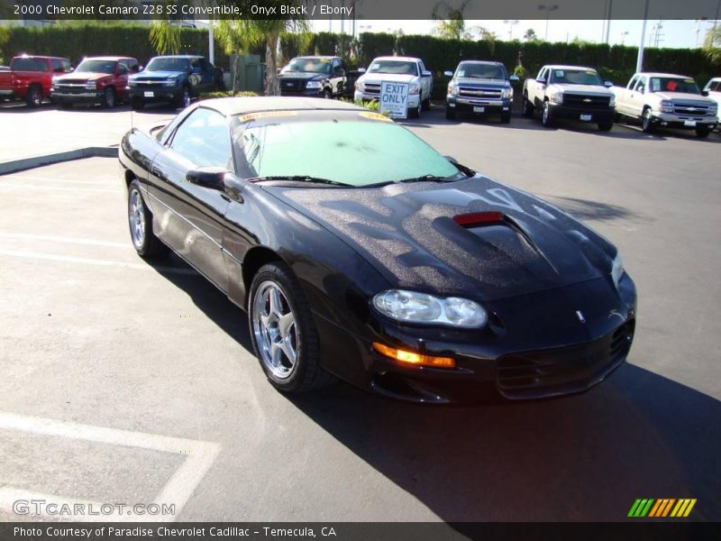 Onyx Black / Ebony 2000 Chevrolet Camaro Z28 SS Convertible