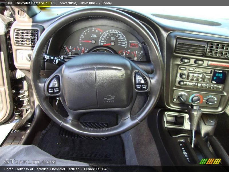 Onyx Black / Ebony 2000 Chevrolet Camaro Z28 SS Convertible