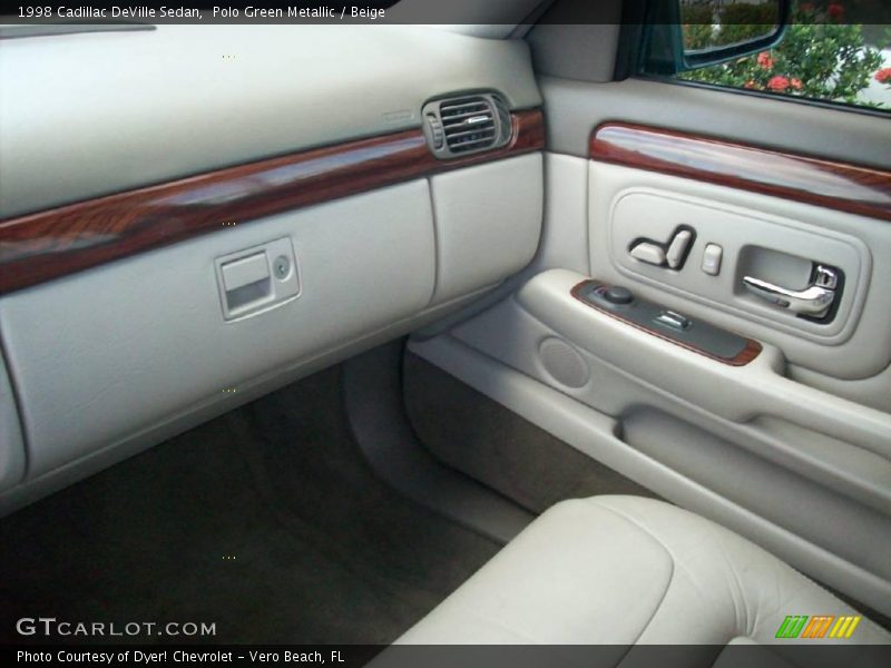 Polo Green Metallic / Beige 1998 Cadillac DeVille Sedan