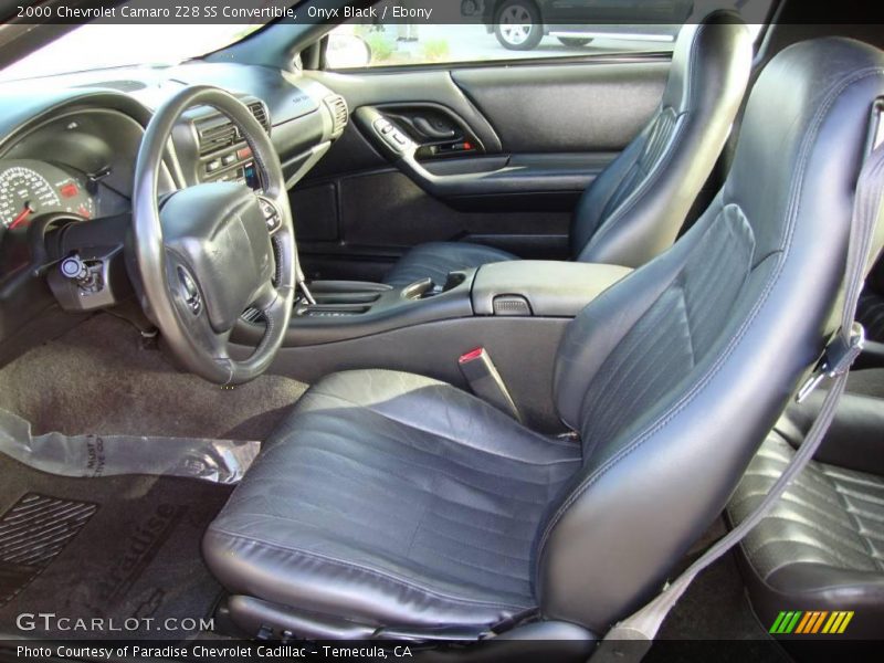 Onyx Black / Ebony 2000 Chevrolet Camaro Z28 SS Convertible