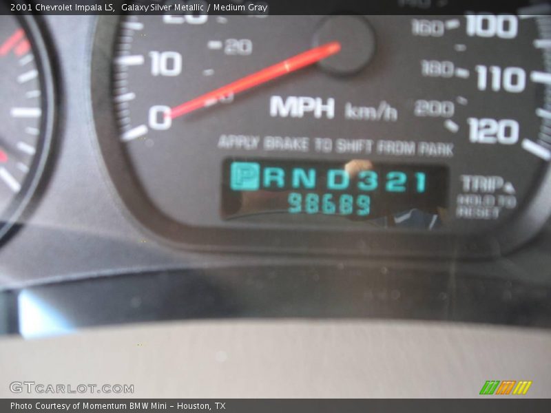 Galaxy Silver Metallic / Medium Gray 2001 Chevrolet Impala LS