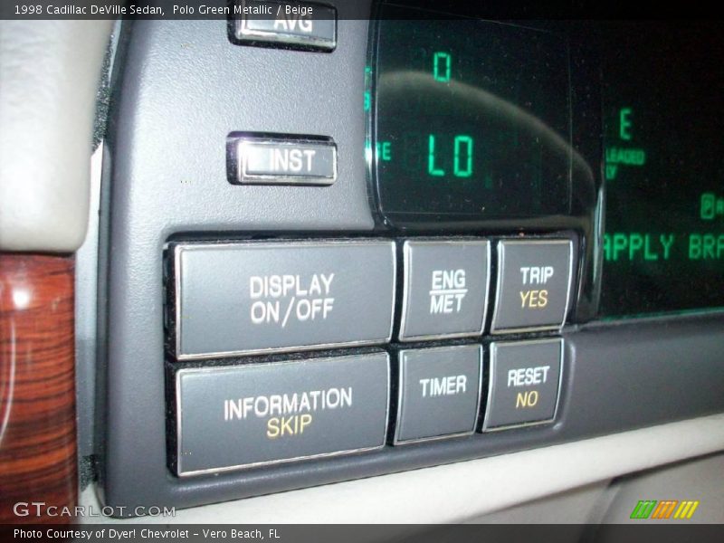 Polo Green Metallic / Beige 1998 Cadillac DeVille Sedan