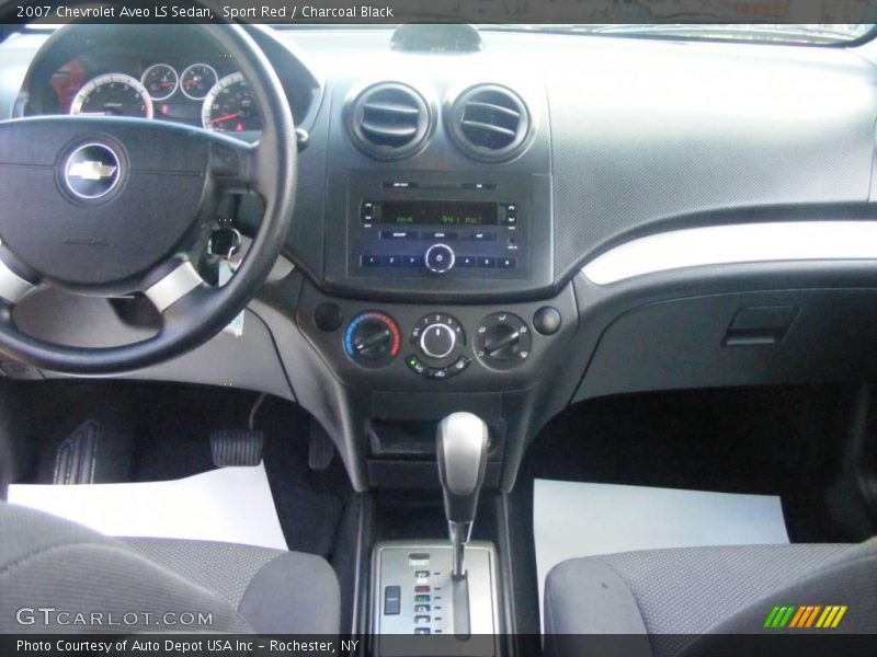 Sport Red / Charcoal Black 2007 Chevrolet Aveo LS Sedan